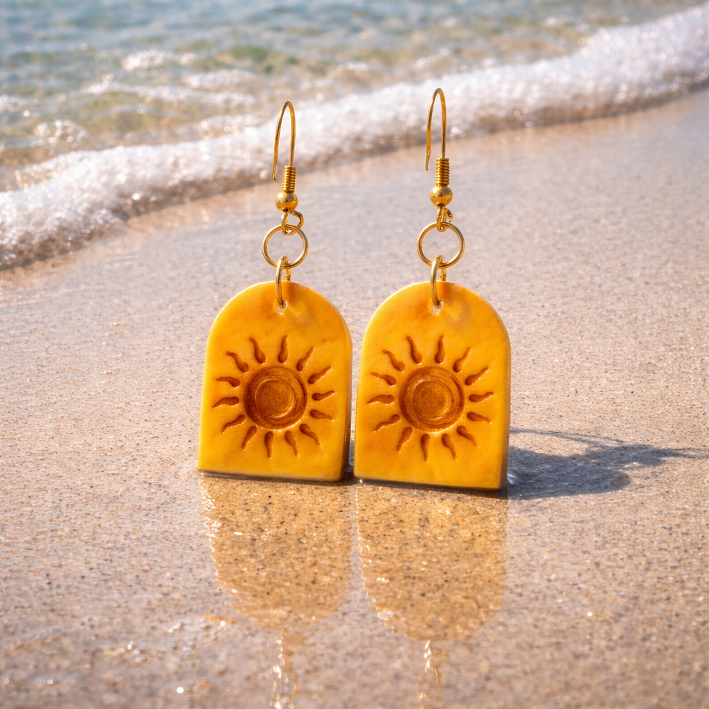 Golden Hour Sunburst Earrings