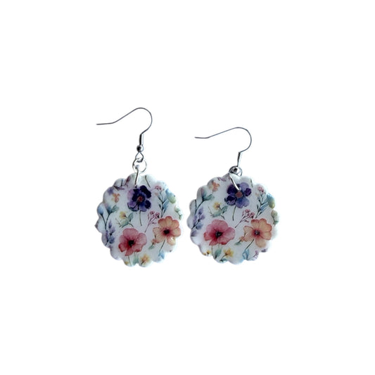Wildflower Scalloped Earrings