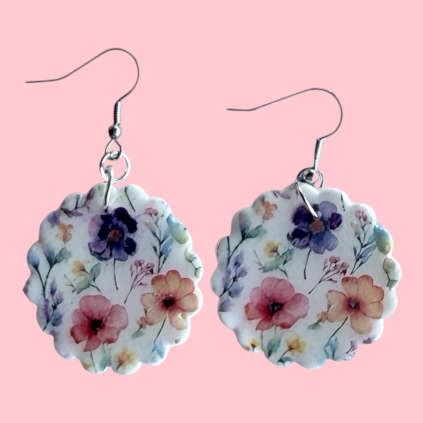 Wildflower Scalloped Earrings