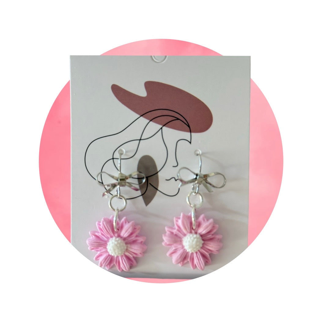 Pastel DAISY Polymer Earrings