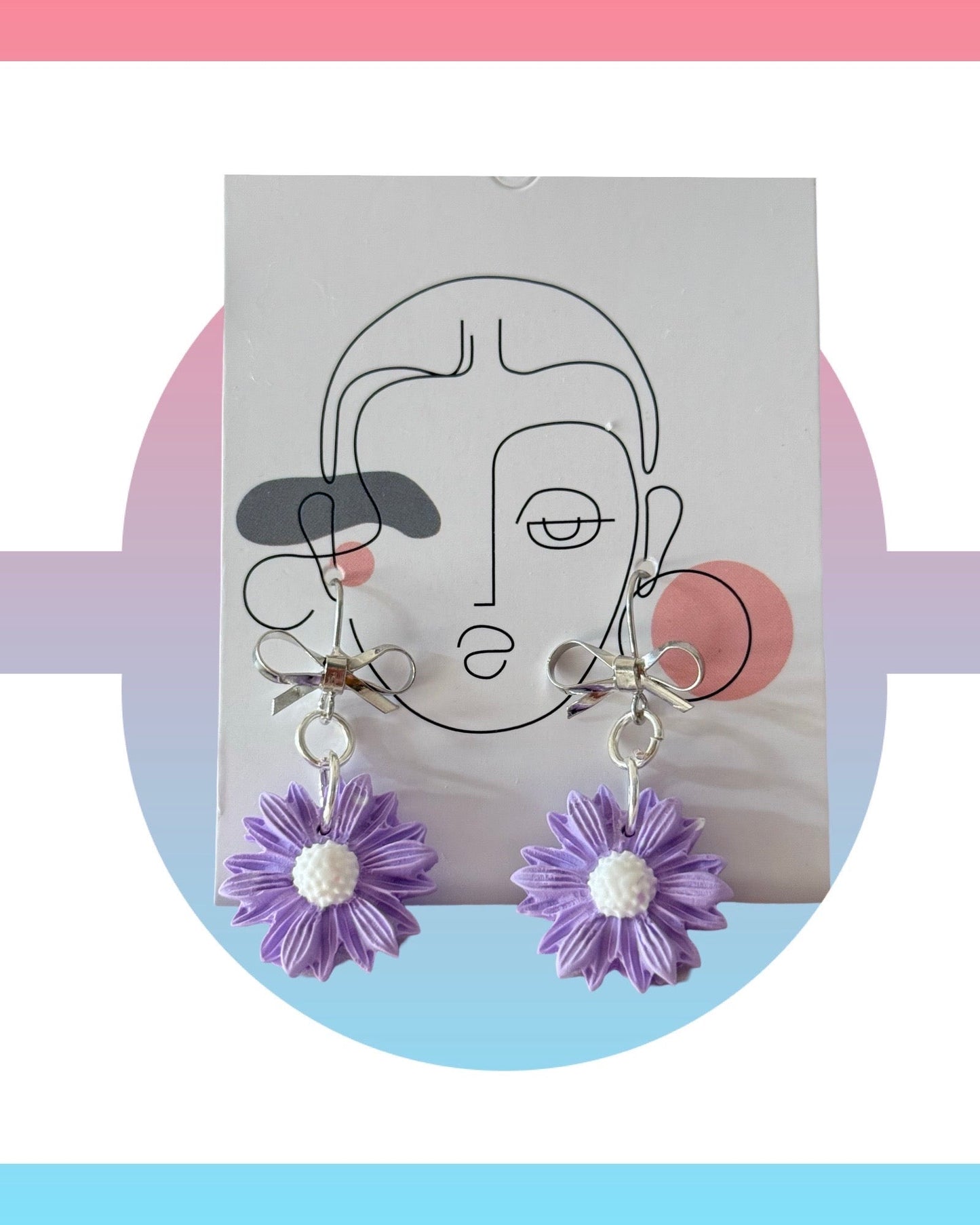 Pastel DAISY Polymer Earrings